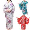 Toddler Kids Baby Girls Outfits Clothes New Year Dress Up Kimono Robe Girls Lace Dress Ballgown for (White, 6-7 Years) view 2