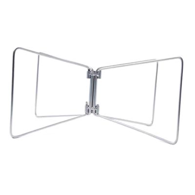 Aymzbd Foldable Cooler Stand Luggage Rack Foldable Fridge Ice Box Holder Universal Stand Cooler for Outdoor, Camping, BBQ, Travel, L Silver