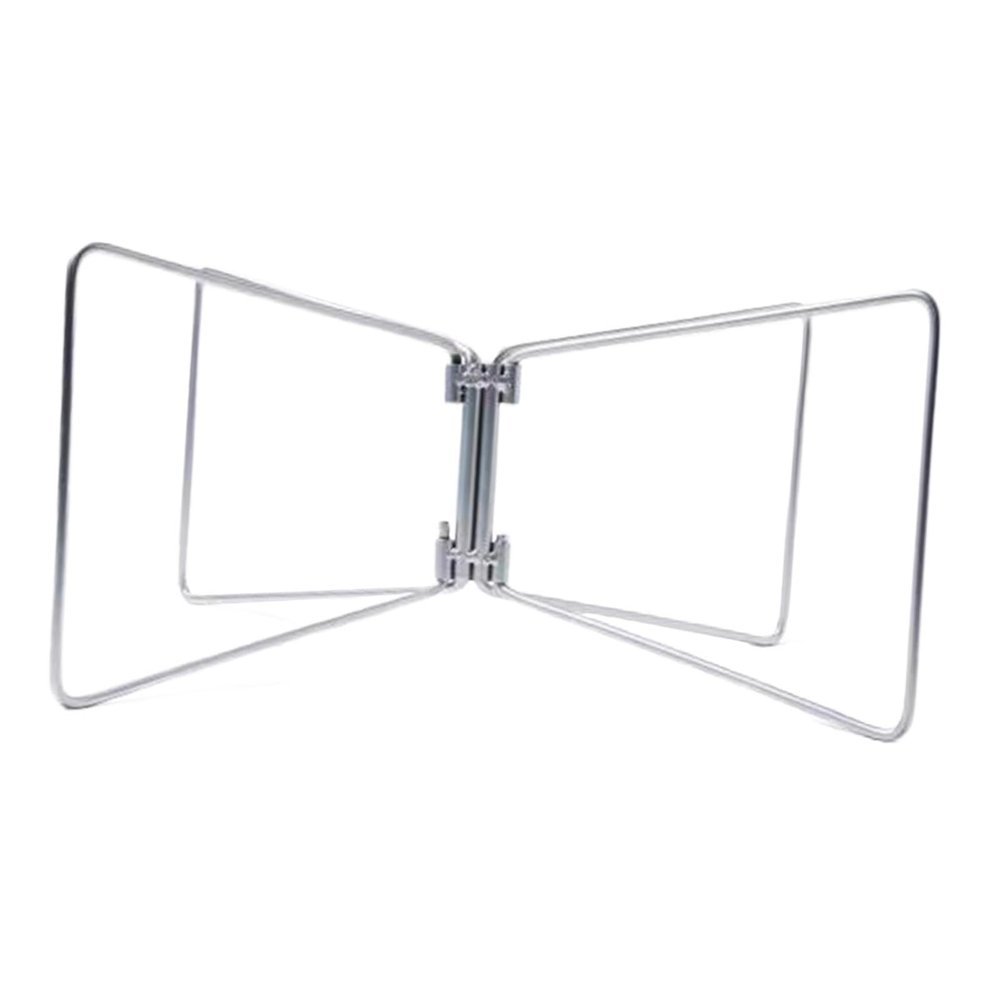 Aymzbd Foldable Cooler Stand Luggage Rack Foldable Fridge Ice Box Holder Universal Stand Cooler for Outdoor, Camping, BBQ, Travel, L Silver