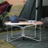 Aymzbd Foldable Cooler Stand Luggage Rack Foldable Fridge Ice Box Holder Universal Stand Cooler for Outdoor, Camping, BBQ, Travel, L Silver view 4