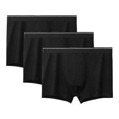 JEKE-DG Men's Comfort Flex Fit Underwear Breathable Stretch Mesh Boxer Brief Soft Waistband Underpants (XX-Large,Black-3pc)