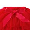 ZFZDRen 6M-3T Infant Baby Girl Tutu Skirt Toddler Girls Solid Color Tulle Skirts Birthday Outfits with Headband (3 Years,Red) view 4