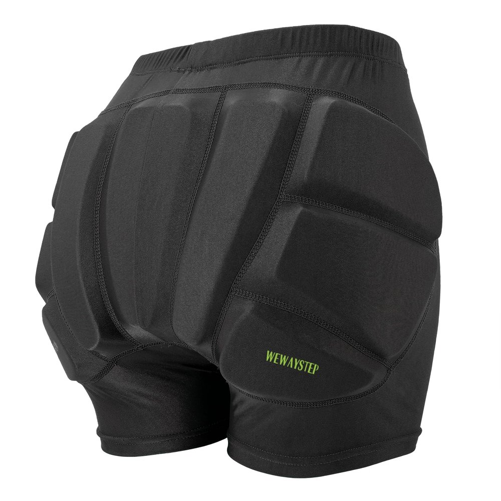 Kids Butt & Hip Padded Shorts for Skating,Youth Hip Protection Pads Figure Skating Shorts Crash Butt Pads for Tailbone & Butt (Black, Small)