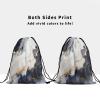 Nerxy Black White Marble Grip Bag - Marbling Drawstring Gymnastics Small Grip Bag Stone Texture Art Storage Bag for Personal Equipment view 3