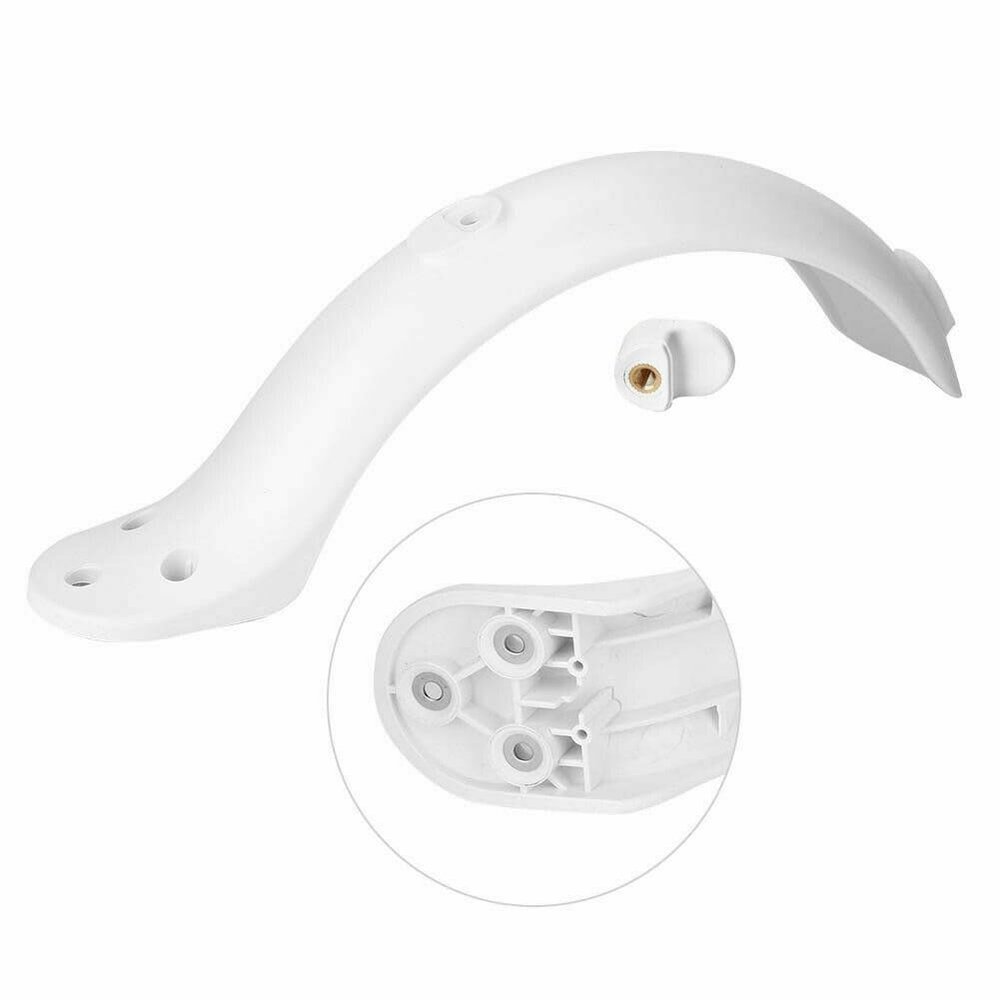 XIBANY Motorized Scooter Front Rear Mudguard for Xiaomi Mijia M187 M365 and Pro 1S Electric Scooter Tire Tyre Splash Guard Fender Fittings Parts Motorized Scooter (Color : Rear Fender White)