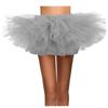 WDPL Women's Mini Ballet Halloween Tutu Costume Tulle Skirt Silver X-Large view 1