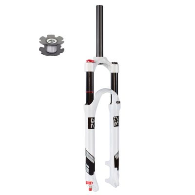 ZECHAO Mountain Front Suspension Forks 26/27.5/29 Inch,Rebound Adjust Ultralight Gas Shock Absorber Bike Shock Absorber Forks (Color : Straight, Size : 27.5inch)
