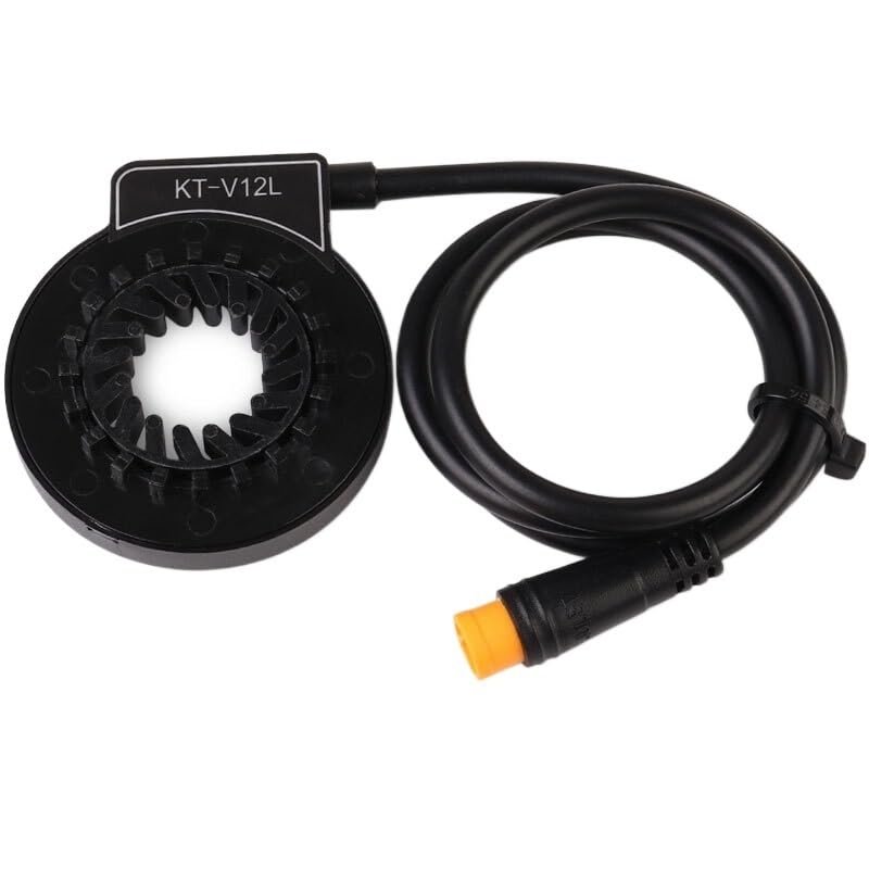 XIBANY Motorized Scooter E-Bike Magnetic Power Sensor PAS Pedal Assist Sensor KT-V12L 12 Magnets Dual Hall senssors Waterproof Connector E-Bike Parts Motorized Scooter