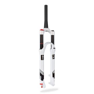 ZECHAO Rebound Adjust Mountain Bike Suspension Fork,26 27.5 29in Ultralight Aluminum Alloy 9mm Axle Air Supension Front Fork (Color : Tapered-hl, Size : 26inch)