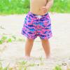 ECGK Boys Swim Trunks with Boxer Brief Liner Compression Swimwear Quick Dry Swim Shorts Bathing Suits Rose Shark 14-16 Years view 2