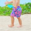 ECGK Boys Swim Trunks with Boxer Brief Liner Compression Swimwear Quick Dry Swim Shorts Bathing Suits Rose Shark 14-16 Years view 3