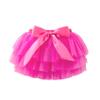 ZFZDRen 6M-3T Infant Baby Girl Tutu Skirt Toddler Girls Solid Color Tulle Skirts Birthday Outfits with Headband (12 Months, Dark Pink) view 1