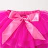 ZFZDRen 6M-3T Infant Baby Girl Tutu Skirt Toddler Girls Solid Color Tulle Skirts Birthday Outfits with Headband (12 Months, Dark Pink) view 4