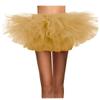WDPL Women's Mini Ballet Halloween Tutu Costume Tulle Skirt Gold X-Large view 1