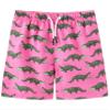 ECGK Boys Swim Trunks Compression Liner Swim Shorts Quick Dry Bathing Suit with Boxer Brief Swimwear Pink Crocodile 14-16 Years view 1