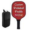 Custom Pickleballs Paddles Set, Personalized Rackets with Photo Text Logo, Perfect First Paddles for Gym, Beach, Clubs, Brown view 1