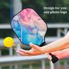 Custom Pickleballs Paddles Set, Personalized Rackets with Photo Text Logo, Perfect First Paddles for Gym, Beach, Clubs, Brown view 2