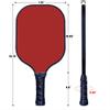Custom Pickleballs Paddles Set, Personalized Rackets with Photo Text Logo, Perfect First Paddles for Gym, Beach, Clubs, Brown view 3
