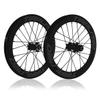 349/406/451 BMX Wheelset Folding Bicycles Wheel Disc Brake Rim 40mm High Quick Release Carbon Fiber Hub 100/135mm 8 9 10 11 12 Speed 24 Holes (Size : Black_406) view 1