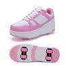 kydjfkd Children's Roller Skates Wheel Adjustable Retractable Inline Skates Two-in-One Multi-Purpose Four Wheel Invisible Roller Skates Sports Shoes with Wheel -C||36 view 1