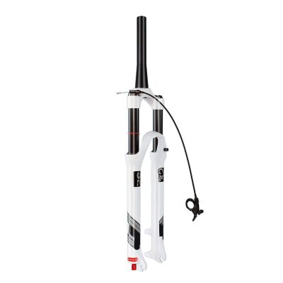 ZECHAO Bike Suspension Forks 140mm,Rebound Adjust 26 27.5 29in Manual/Crown Lockout Mountain Forks Mountain Bike Air Front Forks (Color : Tapered-Remote Lock, Size : 27.5inch)