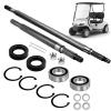 Cartalia Golf Cart Rear Axle Shaft with Bearing Seal Kit for 1994-2013 EZGO TXT/Medalist Electric Models, Replace #20377-G11#20377-G12 Driver Side+Passenger Side (16 3/4" + 23 7/8" Length) Axle Shaft view 1