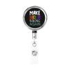 YOMCONECT Make Racism Wrong Again Stay Polished with Our Adjustable Full Frame Badge Clip view 1