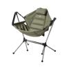 Beach Chair Lounger Foldable Lightweight Folding Sun Lounger - Portable Fishing Chair for Beach Or Lawn with Adjustable Backrest Camping Chair Outdoor for Patio Garden Beach Pool , Olive green view 1