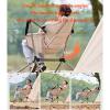 Beach Chair Lounger Foldable Lightweight Folding Sun Lounger - Portable Fishing Chair for Beach Or Lawn with Adjustable Backrest Camping Chair Outdoor for Patio Garden Beach Pool , Olive green view 4