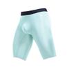 JEKE-DG Men's Ice Silk Underwear Traceless Soft Trunks Boxer Briefs Bulge Pouch Gym Shorts Tights Half Pants (Large,Green-1pc)
