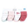Hudson Baby Unisex Baby Cotton Rich Newborn and Terry Socks, Tiny Flowers, 0-6 Months view 2