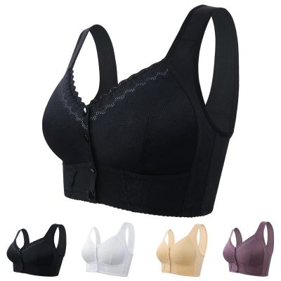 ZZZIQUN Luvisystore Bra, Luvisy Bra, Womens Luvisy Stretchy Front Closure Breathable Bra for Seniors (Black,42)