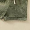 AMIMOJY Baby Boys Toddler Clothes Summer Set Tie Dye Short Sleeve T Shirt Round Neck Tops Shorts Casual Suit 2Pcs Outfits, 3-4 Years, Green view 2