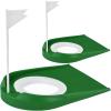 2-Pack Golf Practice Putting Cup with Flag, BENACES Golf Training Putters Portable Golf Hole Training Aids, Suitable for Indoor Outdoor Golfers view 2