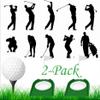 2-Pack Golf Practice Putting Cup with Flag, BENACES Golf Training Putters Portable Golf Hole Training Aids, Suitable for Indoor Outdoor Golfers view 3