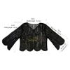 1920s Sequin Beaded Shawl Wraps Women's Flapper Shawl Wedding Cape Flapper Cover Up for Gatsby Party view 3