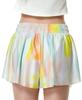 Girls Flowy Shorts Butterfly Shorts for Kids with Pocket 2-in-1 Athletic Shorts Running Shorts for Girls Youth Teen Active Workout Sports (Tie Dye Yellow, Large) view 2