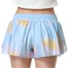 Girls Flowy Shorts Butterfly Shorts for Kids with Pocket 2-in-1 Athletic Shorts Running Shorts for Girls Youth Teen Active Workout Sports (Tie Dye Blue, Large) view 2
