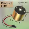 Zard Zoop 6-12V Motor Deer Feeder Motor 1/4" Drive Shaft for Game Feeders Durable Efficient Versatile Deer Feeder Motor Device with S-Plug Connector for Automatic Feeding Kit view 2