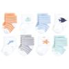 Hudson Baby Unisex Baby Cotton Rich Newborn and Terry Socks, Starfish, 0-6 Months view 1
