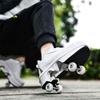 kydjfkd Sports Shoes with Wheels Sneakers Retractable Technical Skateboard Shoes Fashion Skateboard Shoes Roller Skates Outdoor Training Kids Teens Gift-A||35 view 3