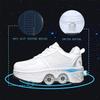 kydjfkd Sports Shoes with Wheels Sneakers Retractable Technical Skateboard Shoes Fashion Skateboard Shoes Roller Skates Outdoor Training Kids Teens Gift-A||35 view 4