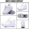 kydjfkd Sports Shoes with Wheels for Girls Boys,Running Shoes, Children's Shoes with Wheels, Fashion Roller Shoes, Skateboard Shoes,Teens Gift-A||42 view 2