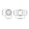 AOWINHIT 3 Inch 12V Silent Inline Blower ABS Inline Marine Bilge Air Blower Fit for Yachts Boats Air Circulation view 2