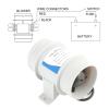 AOWINHIT 3 Inch 12V Silent Inline Blower ABS Inline Marine Bilge Air Blower Fit for Yachts Boats Air Circulation view 4