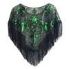 1920s Sequin Shawl Wraps Fringed Evening Cape Gatsby Party Flapper Cover Up Wedding Bridal Shawl for Women view 1