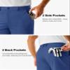 TACVASEN Mens Dress Shorts Quick Dry Stretch Lightweight Casual Work Golf Shorts Men Water Resistant Breathable for Summer Bluegray view 4