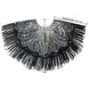 1920s Sequin Beaded Shawl Wraps Fringed Evening Cape Women's Flapper Accessories Bridal Shawl Flapper Cover Up view 2