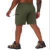 TACVASEN Mens Tactical Shorts Quick Dry Lightweight Hiking Cargo 10 Inch Inseam Shorts with Zipper Pockets Casual Outdoor Travel Army Green view 3