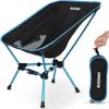 MARCHWAY Lightweight Folding Camping Chair with Spring Lock, Stable Compact Portable for Outdoor Camp, Travel, Beach, Picnic, Festival, Hiking, Backpacking (Lowback Blue) view 1